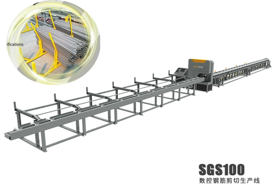 Хорошая цена Стальной прут CNC режет линию SGS 100 Shearline арматуры 28m×3m×2m онлайн