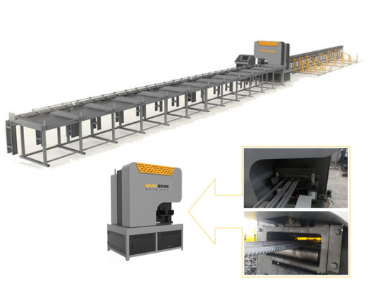 Хорошая цена Автоматическая реберная резная линия с управлением CNC PLC 100 тонн Резные машины онлайн